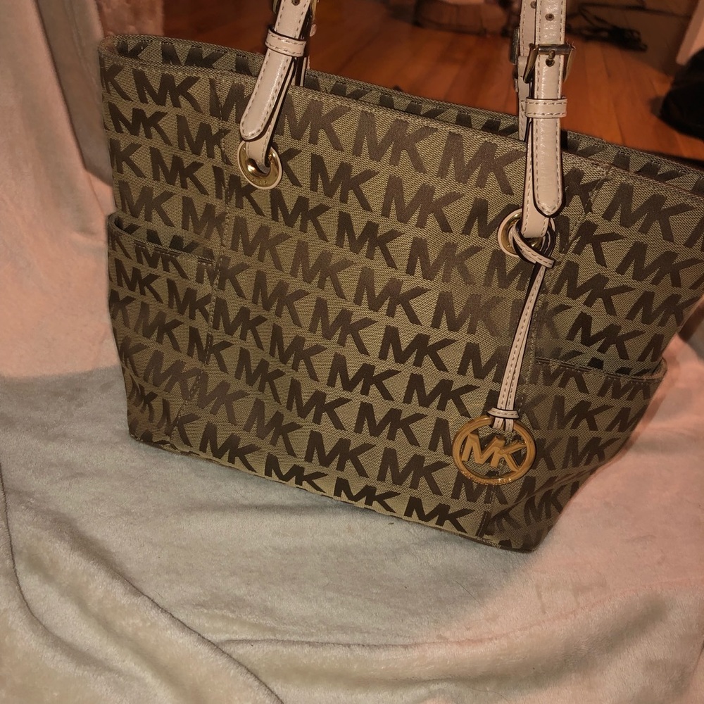 MK Michael Kors Signature Tote Handbag